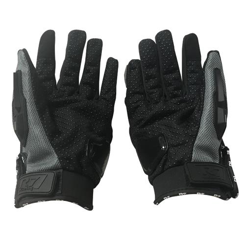 Guantes Con Protección R7 1 Gris Touch Y Limpia Micas - Moto Helmets  -  - Equipo, guantes