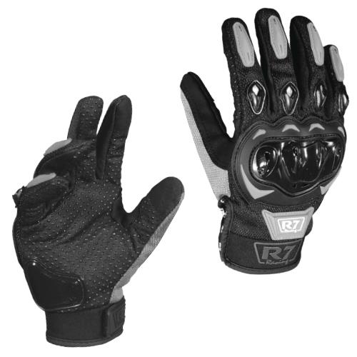 Guantes Con Protección R7 2 Gris Con Touch - Moto Helmets  -  - Equipo, guantes