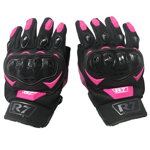 Guantes Con Protección R7 2 Rosa Con Touch - Moto Helmets  -  - Equipamento Mujer, Equipo, guantes, Guantes Mujer