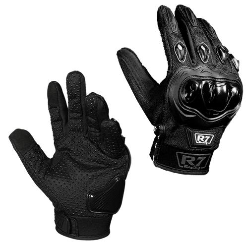 Guantes Con Protección R7 2 Negro Con Touch - Moto Helmets  -  - Equipo, guantes