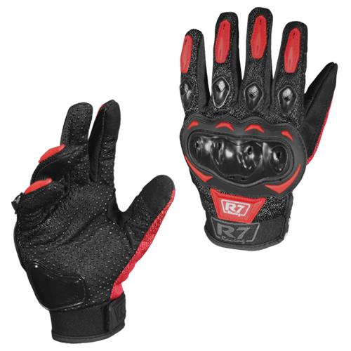 Guantes Con Protección R7 2 Rojo Con Touch - Moto Helmets  -  - Equipo, guantes