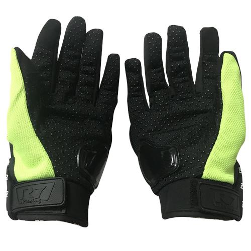 Guantes Con Protección R7 2 Amarillo Fluo Con Touch - Moto Helmets  -  - Equipo, guantes