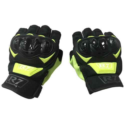 Guantaletas Con Protección R7 3 Amarillo Fluo - Moto Helmets  -  - Equipo, guantes