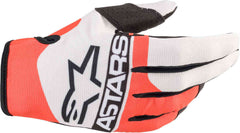 Guantes Alpinestars Radar G Blanco/Rojo - Moto Helmets  -  - Equipo, guantes