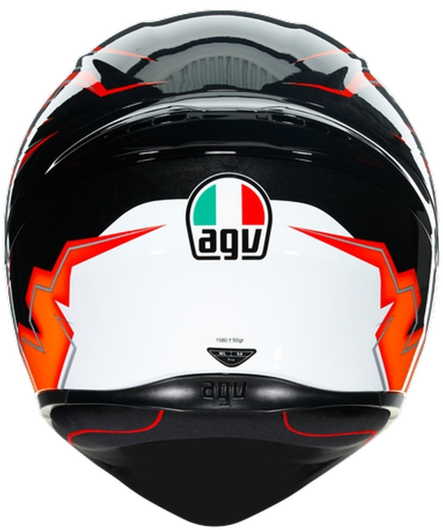 CASCO AGV K1 E2205 MULTI KRIPTON NEGRO NARANJA