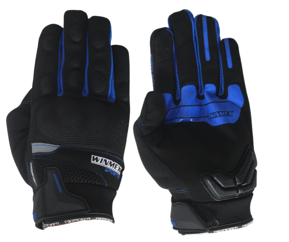 Guantes De Pista Winmex Nuevo Modelo Azul - Moto Helmets  -  - Equipo, guantes