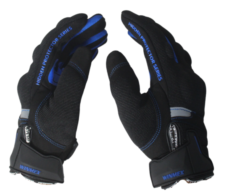 Guantes De Pista Winmex Nuevo Modelo Azul - Moto Helmets  -  - Equipo, guantes