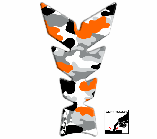 Protector de tanque Onedesign Camo Naranja - Moto Helmets  -  - Accesorios, Accesorios varios