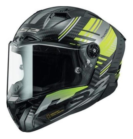 Casco LS2 Thunder Carbono Racing Rojo Blanco FF805 – Moto Helmets &  Sebastian