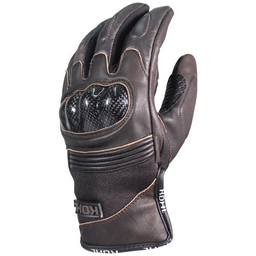 GUANTES VEL KOHL-205 TEXTIL/PIEL VENTILADO CAFE