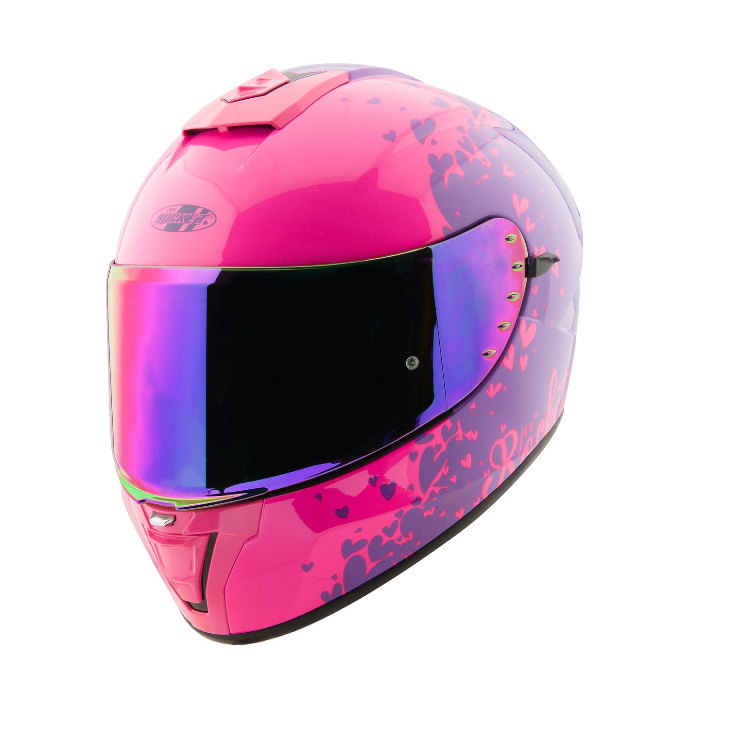 Casco Integral Joe Rocket RKT 15 Heartbreaker Rosa - Moto Helmets  -  - Cascos, Cascos Mujer, Equipamento Mujer, Integrales