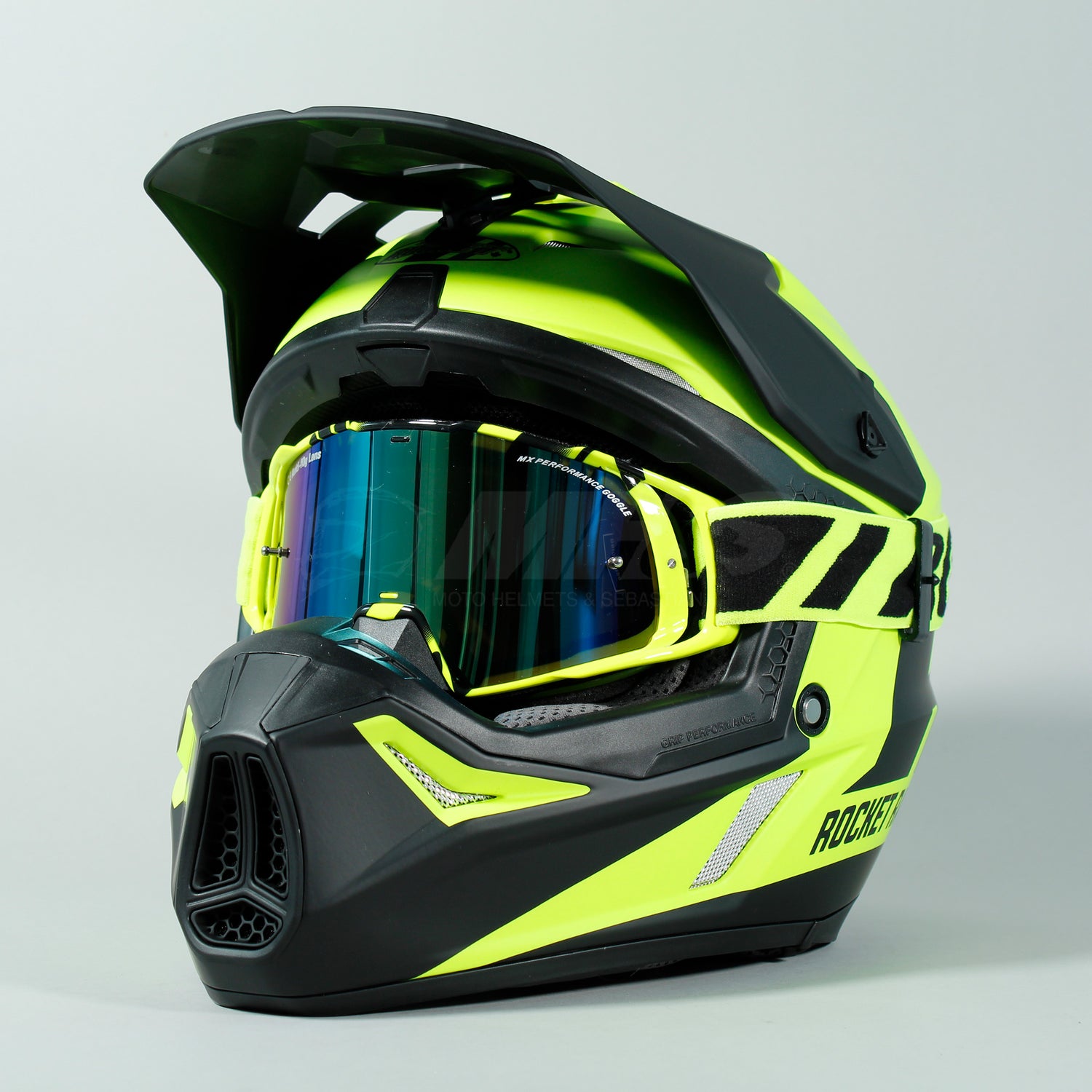 Casco Cross Joe Rocket RKT 22 Racing Hi Visibility - Moto Helmets  -  - Cascos, Cross