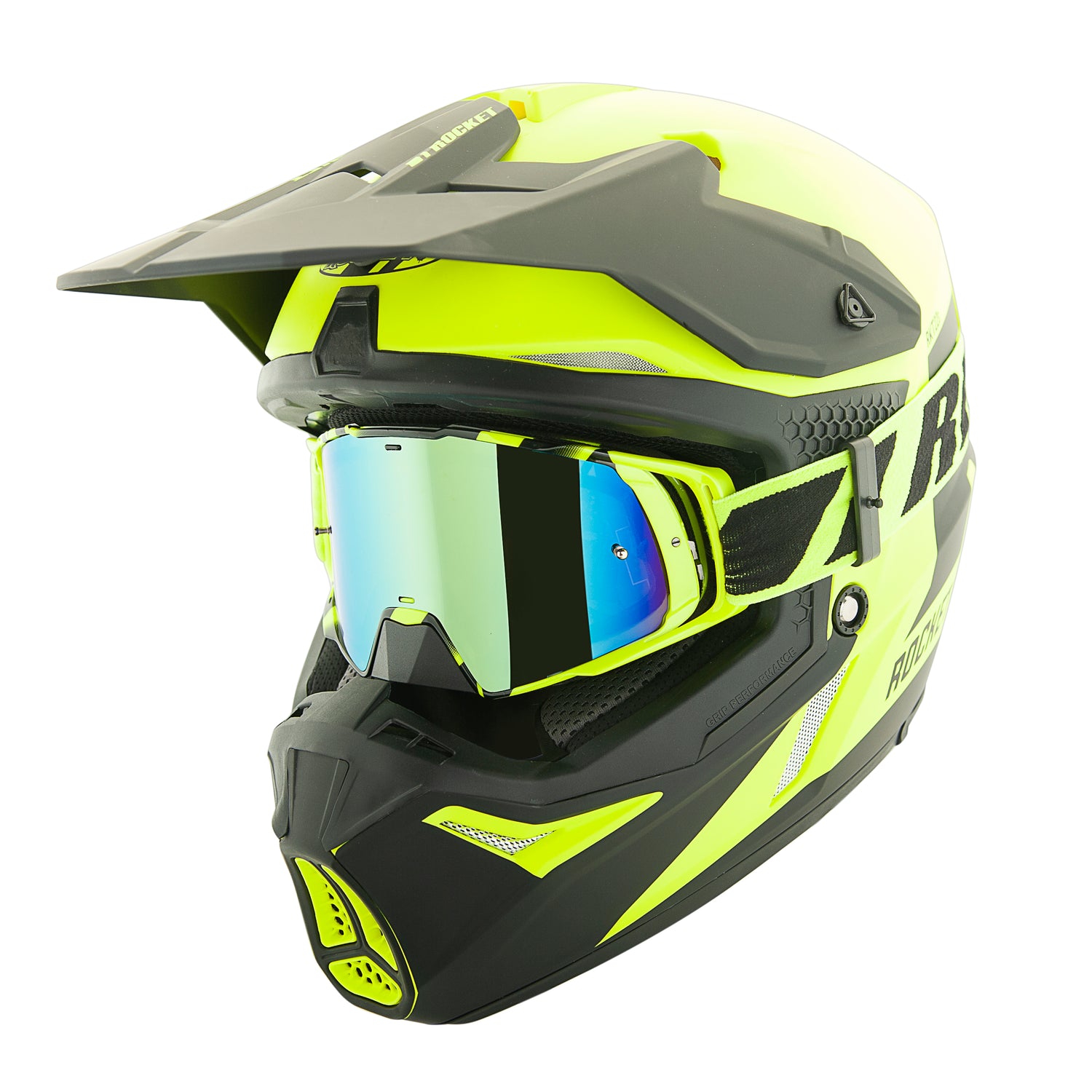 Casco Cross Joe Rocket RKT 22 Racing Hi Visibility - Moto Helmets  -  - Cascos, Cross