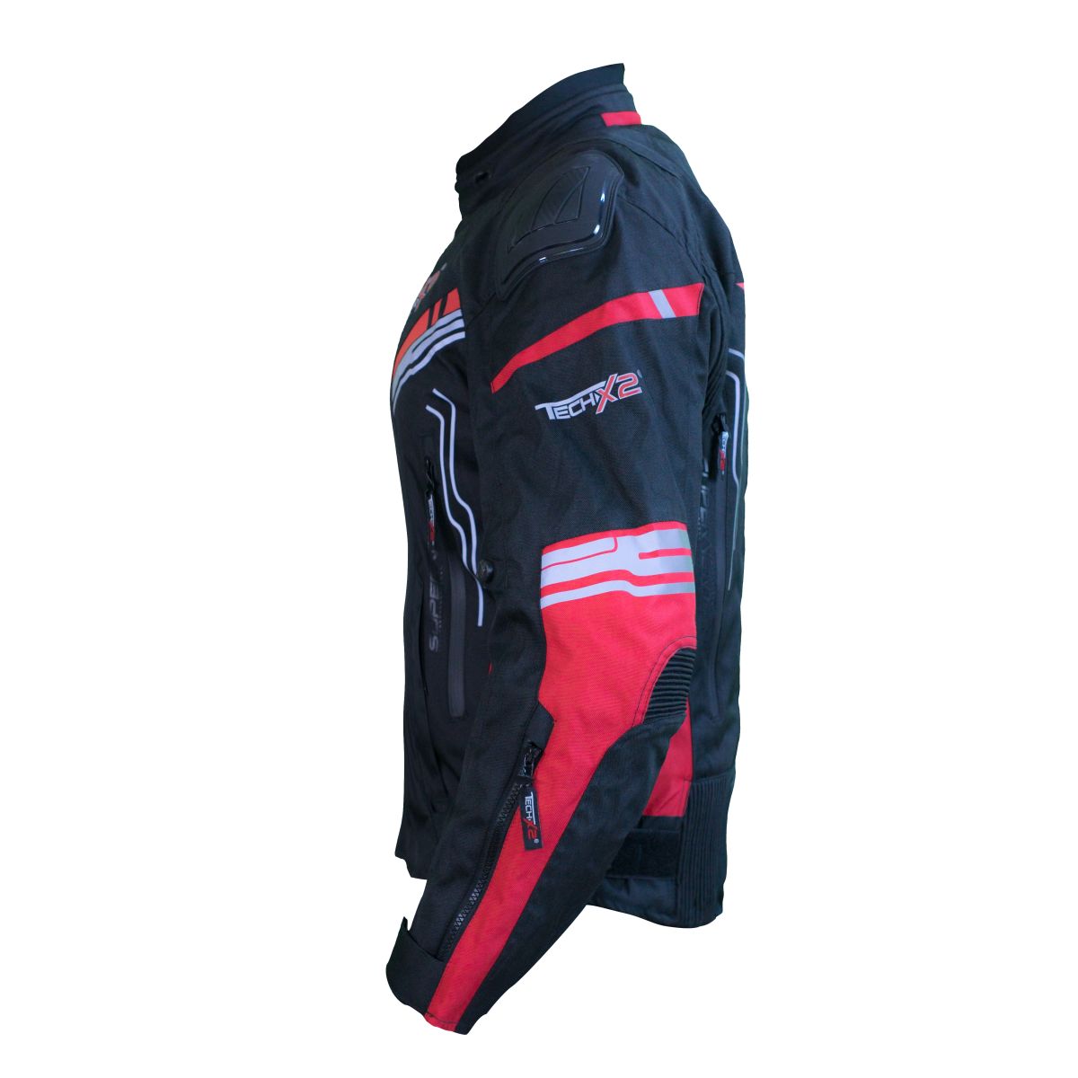 Chamarra TECHX2 SP-1313 Negro Rojo