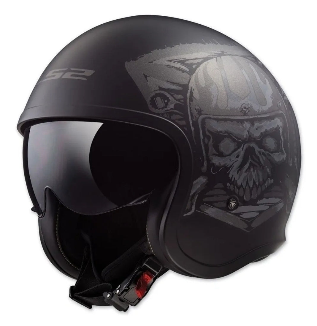 Casco LS2 Spitfire Skull Rider OF599 - Moto Helmets  -  - Abiertos, Cascos