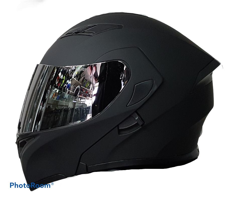 Casco Abatible R7 Unscarred Negro Mate - Moto Helmets  -  - Abatibles, Cascos, Equipamento Mujer, Modulares