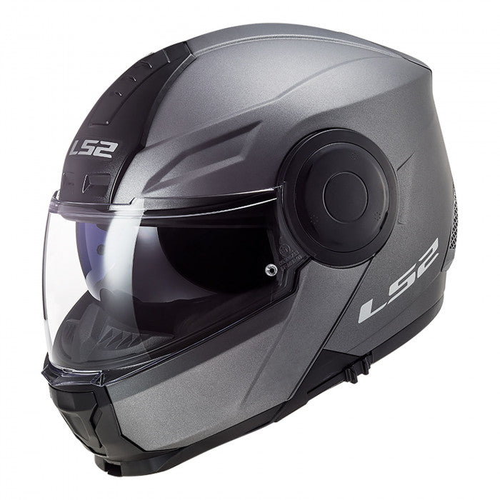 Casco Abatible LS2 Scope Solid Titanium FF902 - Moto Helmets  -  - Abatibles, Cascos, Cascos Mujer, Equipamento Mujer, Modulares